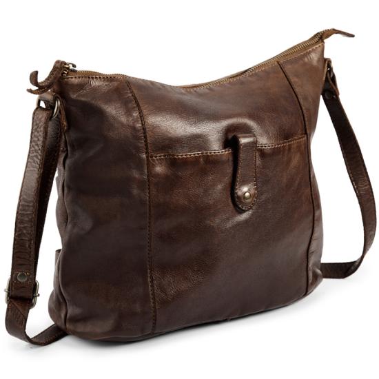 Pia Ries Brun Crossbody / Axelvska i Kalvskinn - 8 L