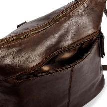 Pia Ries Brun Crossbody / Axelvska i Kalvskinn - 8 L