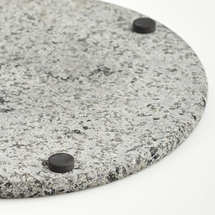 Zeller Present Round Granit Serveringsplatta - Ø25 X 1 cm