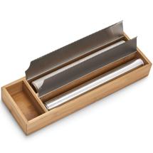 Zeller Present Frvaring av transparenta ark / Avrivningsbox i bambu - 39,5 X 13 X 5,4 cm