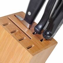 Zeller Present Knivblock för 8 knivar i trä