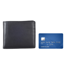 Pia Ries Svart tvådelad Plånbok i Kalvskinn RFID-safe - 7 kort