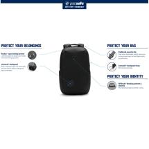 Pacsafe Svart Active Sker Ryggsck  RFID-sker  24 L