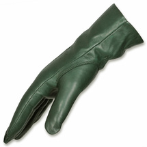 H.K. Gröna Dam Läderhandskar och dekorative sömmar