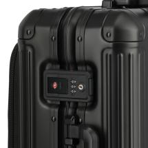 Travelite NEXT 2.0 Svart Aluminium Kabinvska 4 Hjul -40X55X23 -41L - RECYCLED