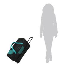 Travelite Basics Svart / Petrol Weekendbag 2,8 kg - 70X37X38/46 - 98/119 L - Expansion