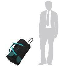 Travelite Basics Svart / Petrol Weekendbag Sport 2,4kg 71X36X35 - 86 L
