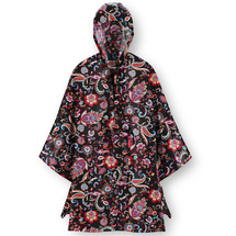 Reisenthel Paisley Black Regnponcho - One Size - RECYCL