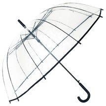 Smati Svart Transparent Stor Paraply - Vindsäkert - 104 cm