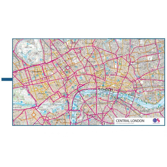 Lifeventure Stort Resehandduk med karta över London 90 X 150