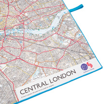Lifeventure Stort Resehandduk med karta över London 90 X 150