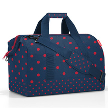 Reisenthel Mixed Dots Red Weekendbag Allrounder L - 30 L-RECYCL