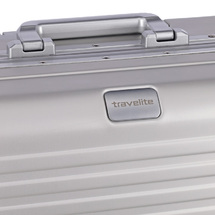Travelite Next Silver Aluminium Kabinväska 4 Hjul-39X55X22-39L