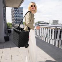 Reisenthel Frame Glossy Dots Black Shoppingvagn Carrycruiser 40L RECYCLED