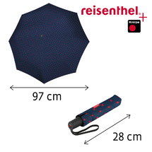 Reisenthel Dots Red Duomatic Paraply Vindsäkert - B:97 cm - RECY