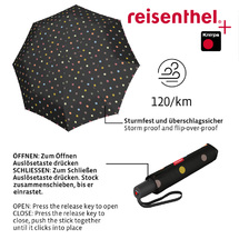 Reisenthel Multi Dots Duomatic Paraply Vindsäkert - B:97 cm - RECYCLED