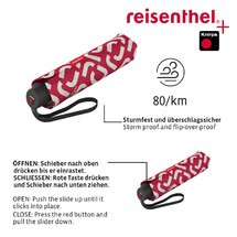 Reisenthel Signature Red Paraply Vindskert -W: 99 cm -RECYCL