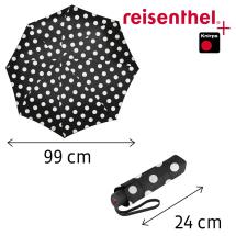 Reisenthel Dots White Paraply Vindskert - W: 99 cm - RECYCLED
