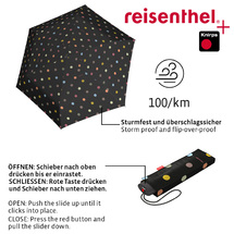 Reisenthel Multi Dots Paraply Vindsäkert - B:97 cm - RECYCLED