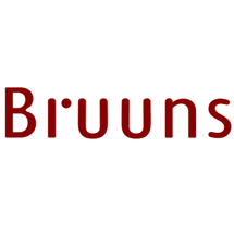 Bruuns Klassisk Svart Läder Bagagetagg