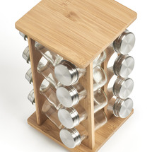 Zeller Present Bambu Kryddkarusell med 16 Glas