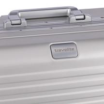 Silver aluminium resväska: Travelite Next Silver Aluminium Resväska 4 Hjul -52X7